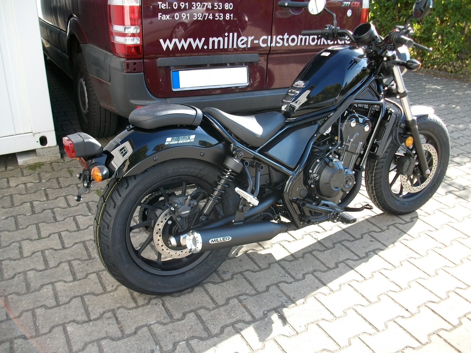 Miller Custom The Slip On Exhaust For Honda Cmx 500 Rebel Miller Auspuff Exhaust Miller Custombike